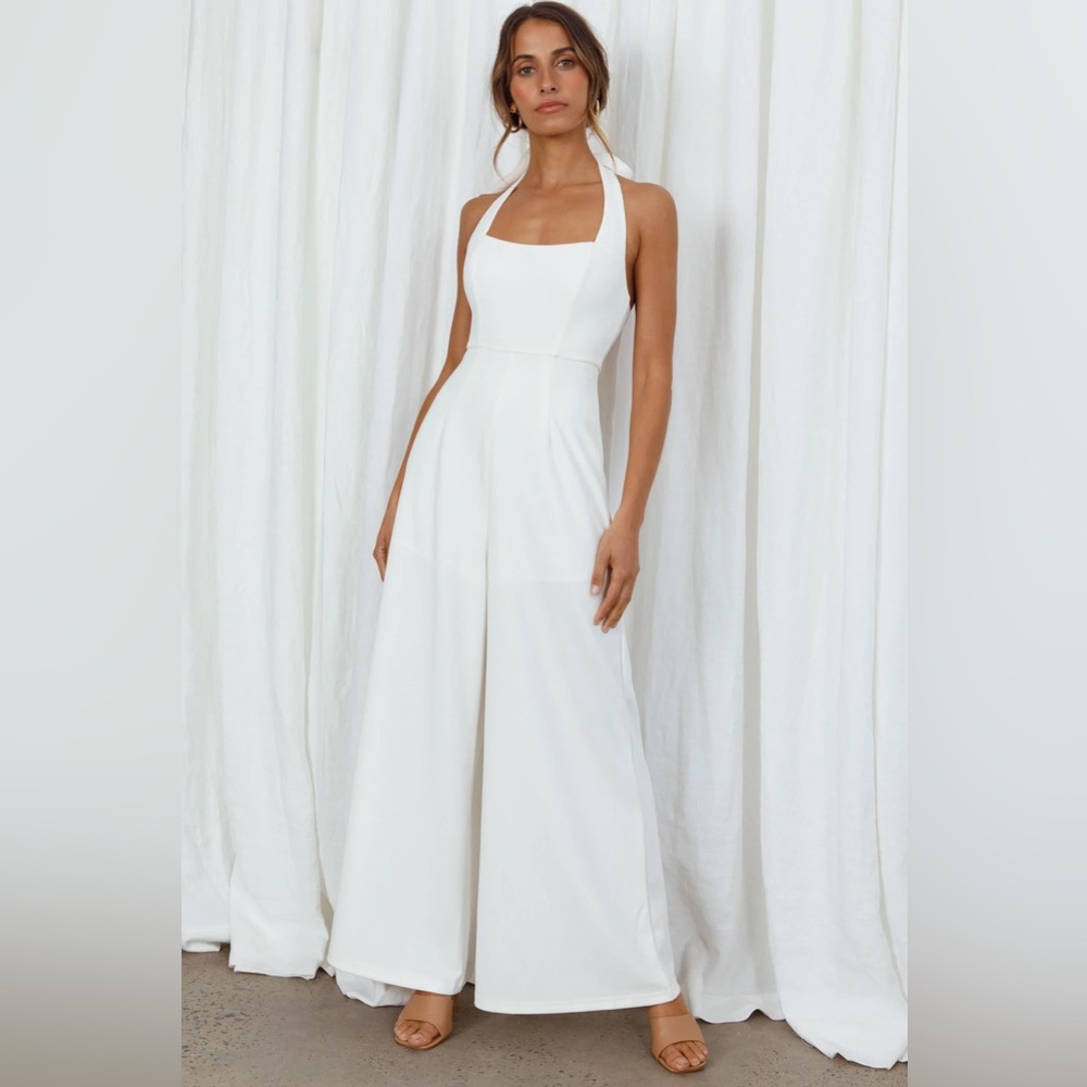 Remember This Halterneck Wide Leg Jumpsuit